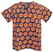 Clemson Scrubs Top Shirt-Size MED- Clemson Tigers 100% Natural Cotton ...