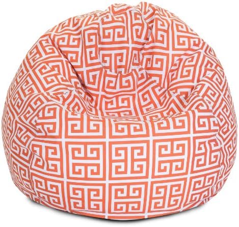 Majestic Home Goods Towers Bean Bag, Small, Orange