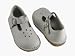 L'Amour T-Strap White Leather Shoes