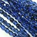 150 Sapphire Tort 2 Tone Faceted Round Firepolished 6mm Glass Beads 1/8 Mass Fire Polished