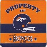 Denver Broncos Team Reflections "Property of Denver Broncos" Four Piece Foam Coaster Set