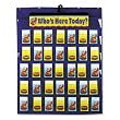 Carson-Dellosa Publishing CD-5644 Attendance/multiuse pocket chart with grommets, 30 x 37-1/2