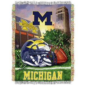 NCAA Michigan Wolverines 48-Inch-by-60-Inch polyester Tapestry Throw