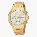 Pulsar Men's Alarm Chronograph Gold-Tone Stainless Steel Watch #PF3686