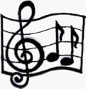 Music Notes - Embroidered Iron On or Sew On Patch