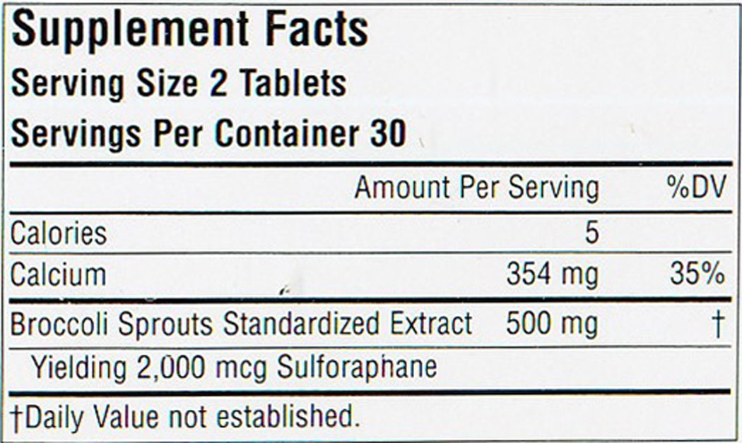 Amazon.com: Source Naturals Broccoli Sprouts, 60 Tablets: Health ...