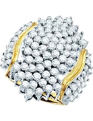 6.00CTW DIAMOND LADIES CLUSTER RING