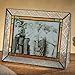 Glass Picture Frame 5x7 Photo Display Wedding Anniversary Colorful Green, Pink Rose J Devlin Pic 137-57H