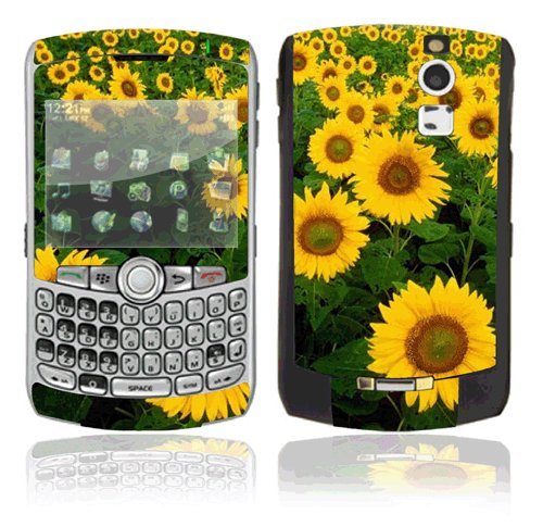Sunflowers Decorative Skin Cover Decal Sticker for BlackBerry Curve 8350i Cell Phone