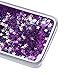 Urberry Galaxy S7 Edge Case, Floating Bling Glitter Sparkle Case for Samsung Galaxy S7 Edge with a Screen Protector (Purple)