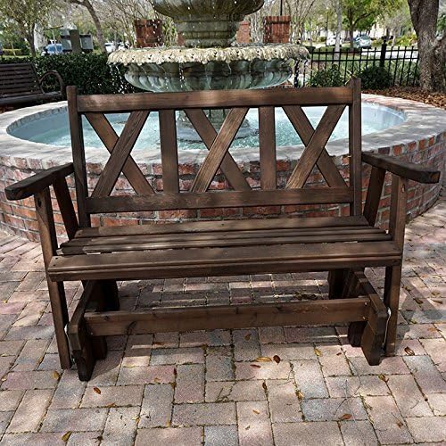 Porchgate Amish Made Haven 4ft. Red Cedar Porch Glider