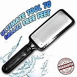 Colossal Foot Rasp Foot File and Callus Remover. Best Foot Care Pedicure Metal Surface Tool to Remove Hard Skin. Can Be Used on Both Wet and Dry Feet, Surgical Grade Stainless Steel File.
