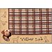 YELLOW Labrador Retriever Plaid Rug