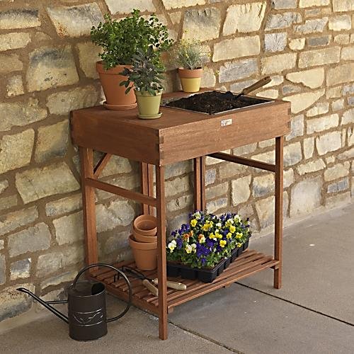 Esschert Design Hardwood Potting Table