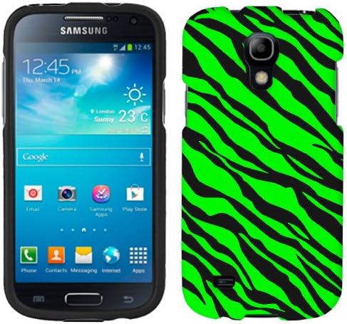 Samsung Galaxy S4 Mini Green Black Zebra Print Phone Case Cover