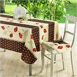 Nappe garance choco 150x240cm