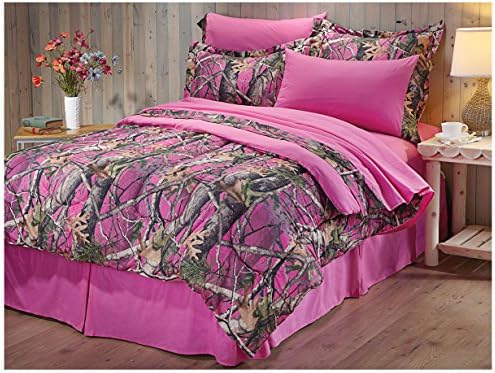 CASTLECREEK Next Vista Pink Camo Complete Bed Set, KING