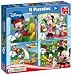 Disney Mickey Mouse Clubhouse 4-in-1 Jigsaw Puzzles (4 / 6 / 9 / 16 Pieces)