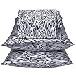 - Zebra Print Satin Sheet Set - Queen