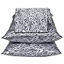 - Zebra Print Satin Sheet Set - Queen