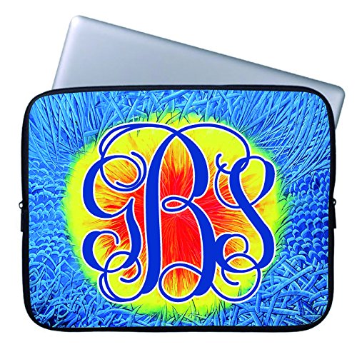 Personalized Laptop Sleeve with Name Unique Tie Dye Color Computer Case for Men Cool Computer Sleeve for Women Soft Neoprene Sleeve Pouch Protector Laptp Sleeve 15 inch 15.4 inch Case Cover for Laptop