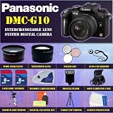 Panasonic DMC-G10 Interchangeable Lens System Digital Camera + Wide Angle Lens, Telephoto Lens, Filter Kit, Lens Cap Keeper, 16GB SDHC Memory Card, Memory Card Reader, Digital Flash, Soft Carrying Case, Aluminum Tripod, & Digital Cleaning Kit For Panasonic DMC-G10 , DMC-G10, DMCG10 !!!