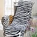 Blancho Bedding - [Zebra White] Micro Mink Fur Throw Blanket w/ 14.5 OZ filling (50 by 70 inches)