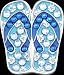 Bella Crystal Blue Flip Flops Ball Marker Hat Clip Set