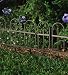 Easy-Locking Garden or Flower Bed Iron Fence Edging