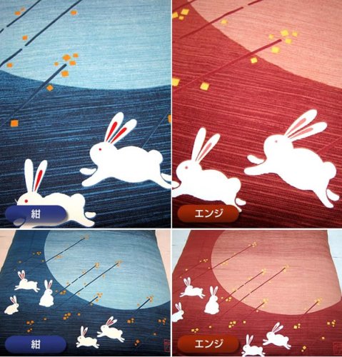 Cover image : 座布団カバーおぼろ月夜/銘仙判コン