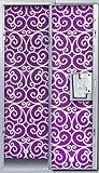 Locker Wallpaper - Purple Glitter Scroll
