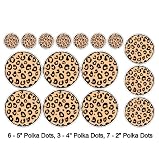 Leopard Print Polka Dots Stickers Wall Decals Removable Repositionable