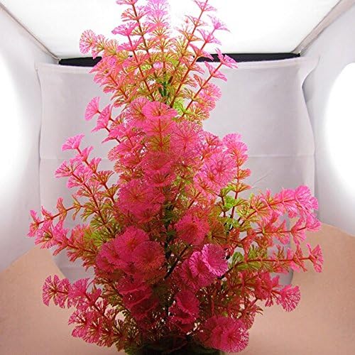 New Artificial Plastic Water Plant for Aquarium Decoration Fish Tank Ornament Pink set29