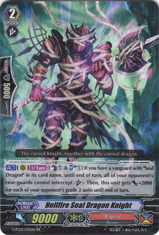 Cardfight!! Vanguard TCG - Hellfire Seal Dragon Knight (G-FC02/031EN) - Fighter's Collection 2015 Winter