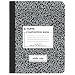 TOPS Marble Composition Book, 7.5 x 9.75 Inches, Wide Rule, Hard Cover, 100 Sheets, White (63795)
