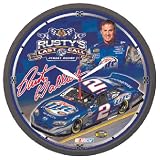 Rusty Wallace NASCAR Driver Round Wall Clock by Wincraft