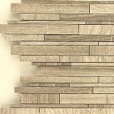 Interlock Wooden Grey Marble Mosaic Backsplash Marble Tile