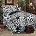 Zebra - Queen Complete Bed Set