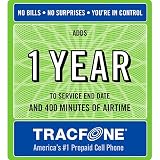 Tracfone 1 Year of Service & 400 Minutes
