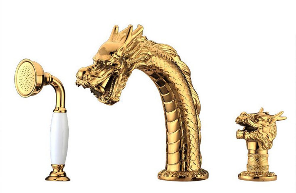Dragon Bathroom Decor Ideas with Mystic Accessories