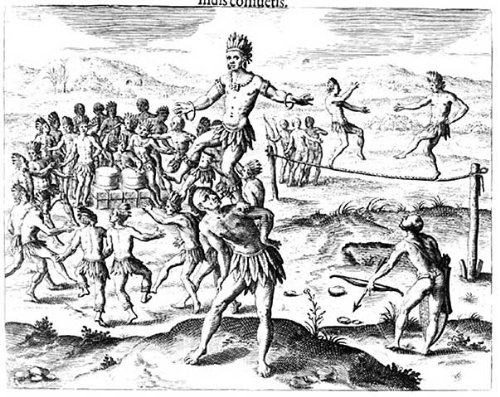 Cover image : Kunstreproduktion: Jacques nach Le Moyne, Various Indian Games, from 'Americae', 1602, engr, 80 x 64