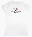 Chevy CORVETTE GIRL Ladies White Babydoll Tee