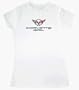 Chevy CORVETTE GIRL Ladies White Babydoll Tee