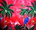 Funky Hawaiian Shirt, Parrot, Pink, L