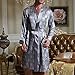 Amybria Men Silk Pajamas Nightgown/Robe One Piece