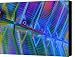 Roof Beams In Blue and Green Canvas Print / Canvas Art - Artist Richard Henne