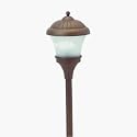 Intermatic CS110TA Malibu Low Voltage 11-Watt Metal Garden Light, Architectural Bronze with Frosted Glass Globe
