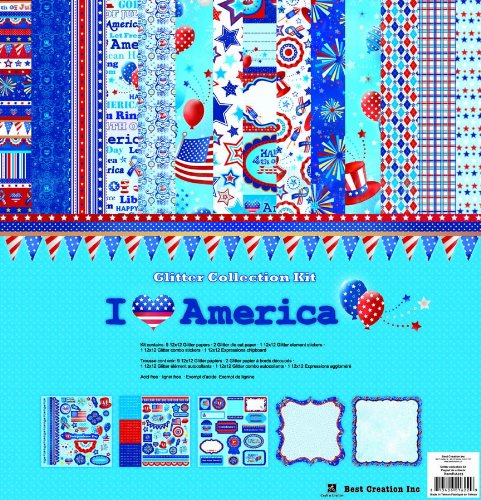 Best Creation 12-Inch by 12-Inch Glitter Collection 