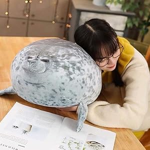 Womdee Chubby Blob Seal Pillow Stuffed Cotton Soft Plush Animal