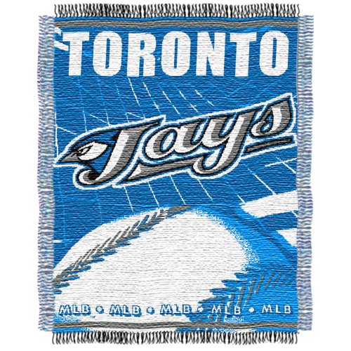 MLB Toronto Blue Jays 48-Inch-by-60-Inch Jacquard Acrylic Throw